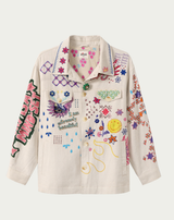 ME369 Briann Embroidered Markers Denim
