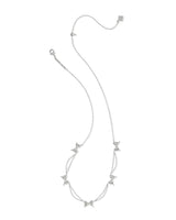 Bow Silver Strand Necklace view 2