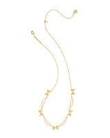 Bow Gold Strand Necklace view 2