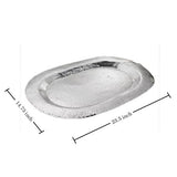 India Handicrafts Inc - 24’’ Oval Hammered Tray