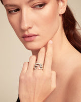 Uno De 50 - Sterling Silver-plated Ring