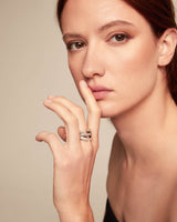 Uno De 50 - Sterling Silver-plated Ring