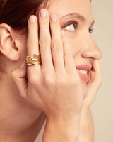 Uno De 50 - 18k Gold-plated Ring