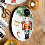 Vietri Nutcrackers Small Oval Platter view 2