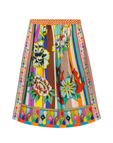 ME369 Vanessa Flower Printed Midi Skirt — view 4