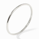 Havana Demi Bangle in Silver view 3