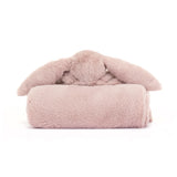 Jellycat - Plush - Bashful Luxe Bunny Rosa Blankie