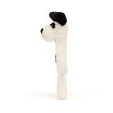 Bashful Rufferty Black & Cream Puppy Ring Rattle by Jellycat