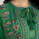 Margot Blouse in Green Tambourine view 4