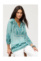 Margot Blouse in Marine Blue