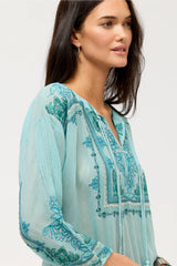 Margot Blouse in Marine Blue view 2