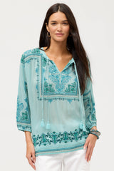 Margot Blouse in Marine Blue view 3