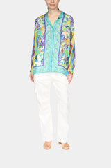Audrey Button Up Shirt in Rosea