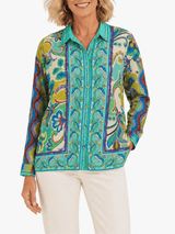 Audrey Button Up Shirt in Rosea view 2