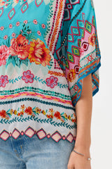 Mabi Blouse in Renata Scarf view 2