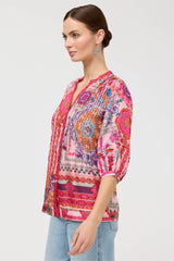 Vacanza Blouse in Tami Scarf view 2