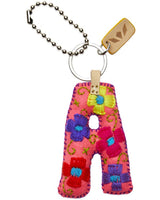 Consuela - Charm - Pink Felt Alphabet Charm ?A’
