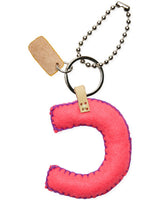 PINK FELT ALPHABET CHARM "C"