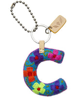 Consuela - Charm - Turquoise Felt Alphabet Charm ?C’