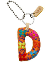 CONSUELA ORANGE FELT ALPHABET CHARM "D" CHRM3642FOCOOS