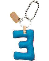 Consuela - Charm - Turquoise Felt Alphabet Charm ?E’