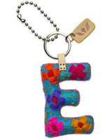 Consuela - Charm - Turquoise Felt Alphabet Charm ?E’