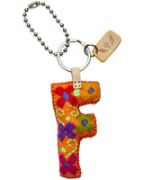CONSUELA ORANGE FELT ALPHABET CHARM "F" CHRM3644FOCOOS
