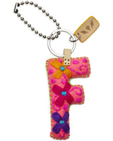 Consuela - Charm - Pink Felt Alphabet Charm ?F’