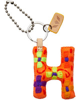 CONSUELA ORANGE FELT ALPHABET CHARM "H" CHRM3646FOCOOS