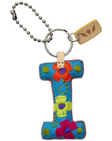 CONSUELA TURQUOISE FELT ALPHABET CHARM "I" CHRM3647FTCOOS
