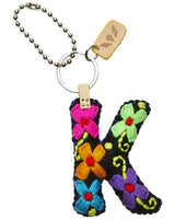CONSUELA BLACK FELT ALPHABET CHARM "K" CHRM3649FBCOOS