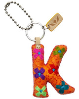 CONSUELA ORANGE FELT ALPHABET CHARM "K" CHRM3649FOCOOS