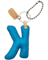 Consuela - Charm - Turquoise Felt Alphabet Charm ?K’