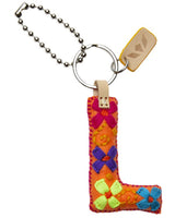 CONSUELA ORANGE FELT ALPHABET CHARM "L" CHRM3650FOCOOS