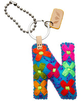 Consuela - Charm - Turquoise Felt Alphabet Charm ?N’