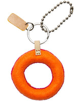 ORANGE FELT ALPHABET CHARM "O"