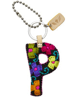 CONSUELA BLACK FELT ALPHABET CHARM "P" CHRM3654FBCOOS