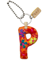 CONSUELA ORANGE FELT ALPHABET CHARM "P" CHRM3654FOCOOS