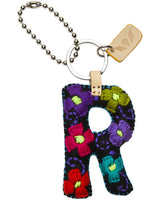 Consuela - Charm - Black Felt Alphabet Charm ?R’