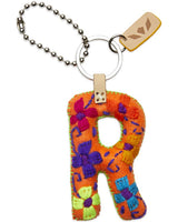 CONSUELA ORANGE FELT ALPHABET CHARM "R" CHRM3656FOCOOS