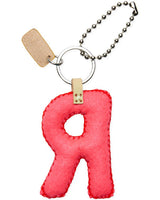 Consuela - Charm - Pink Felt Alphabet Charm ?R’