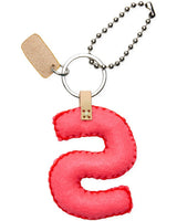 PINK FELT ALPHABET CHARM "S"