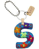 CONSUELA TURQUOISE FELT ALPHABET CHARM "S" CHRM3657FTCOOS