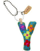 CONSUELA TURQUOISE FELT ALPHABET CHARM "Y" CHRM3663FTCOOS