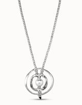 Uno De 50 - Sterling Silver-plated Pendant with Pearl