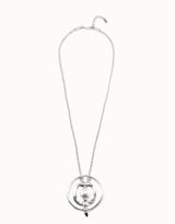 Uno De 50 - Sterling Silver-plated Pendant with Pearl