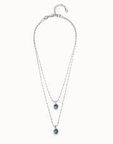 Uno De 50 - Sterling Silver-plated Blue Necklace
