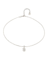 Uno De 50 - Sterling Silver-plated Necklace with White