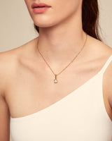 Uno De 50 - 18k Gold-plated Necklace with White Central