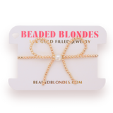 Gold Bow Bracelet by Beaded Blondes